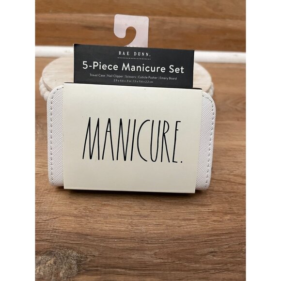 VHTF NWT NEW Rae Dunn  5 Pc Manicure Set - Picture 1 of 4